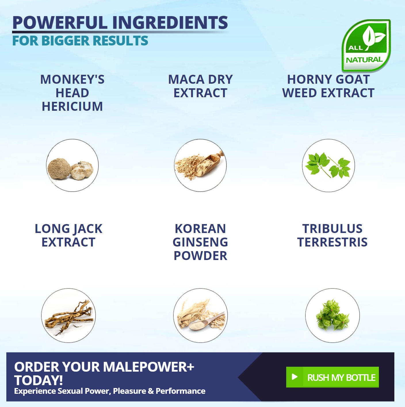 Male Power+ Male Enhancement Ingredients