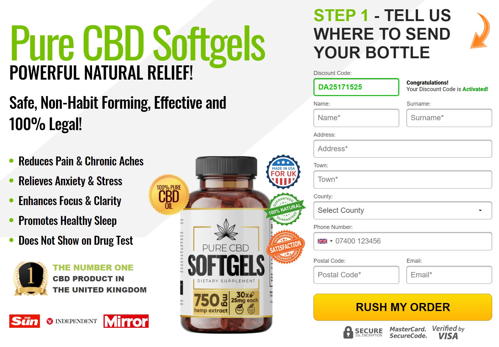 Pure CBD Soft Gels